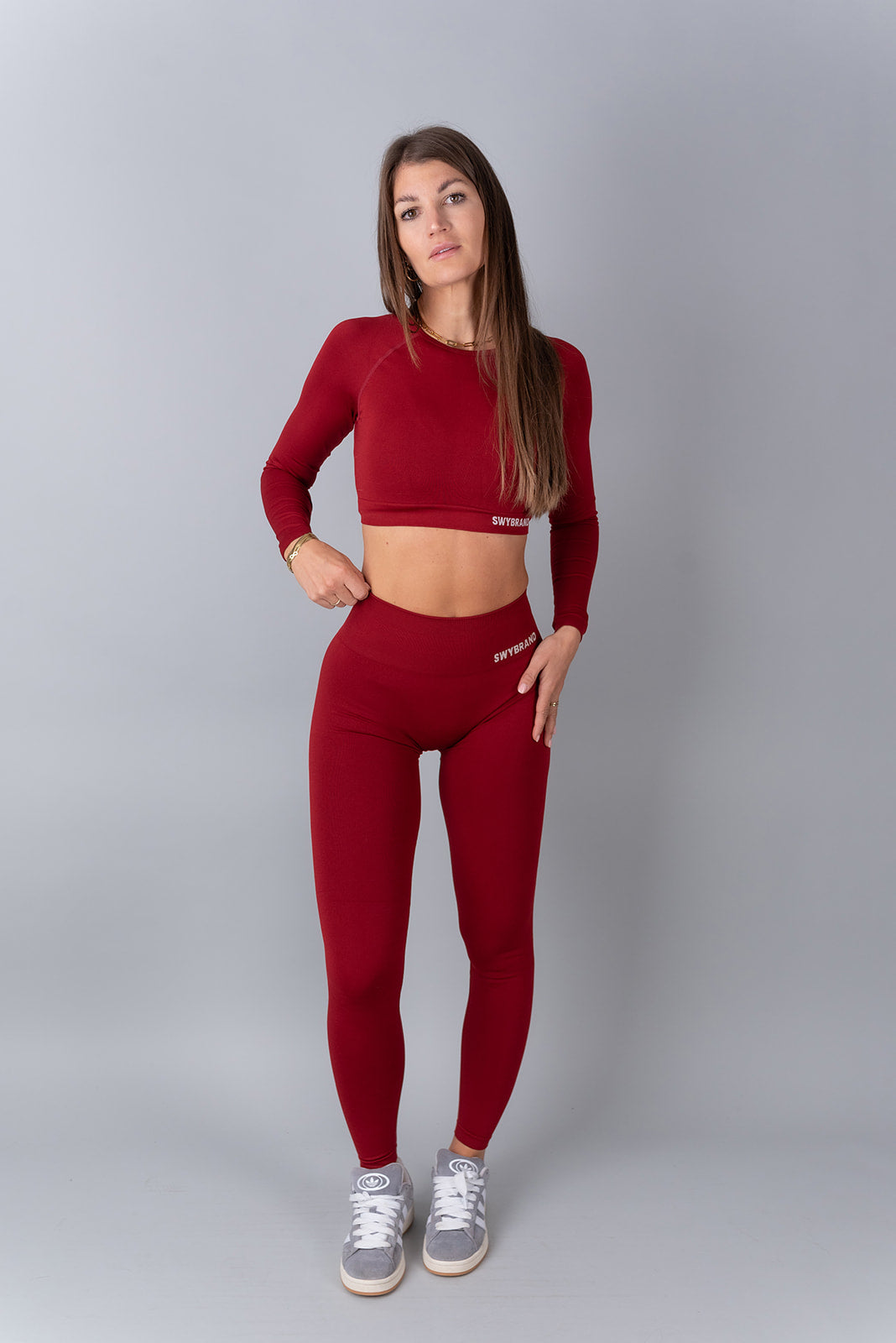 Elevate crop top maniche  lunghe 