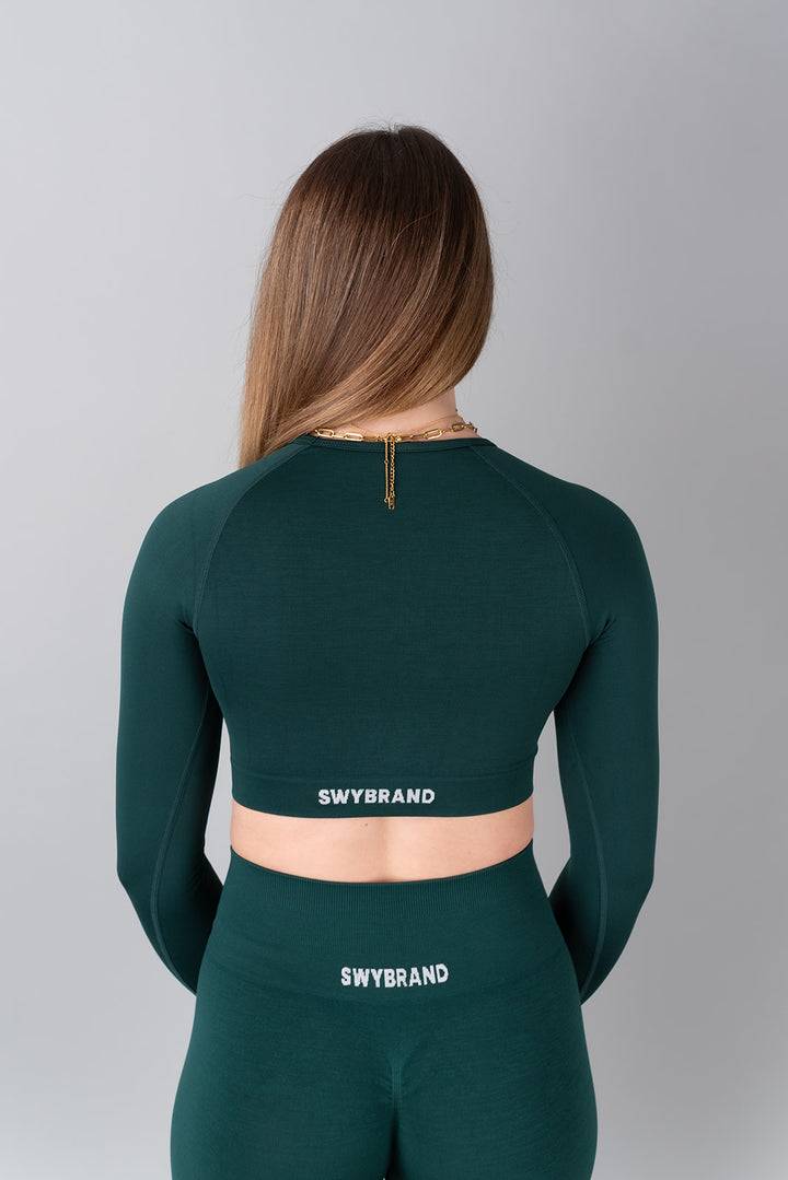 Elevate crop top maniche  lunghe 