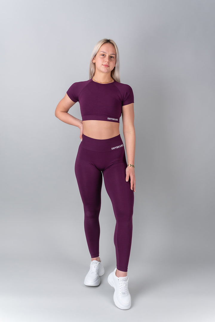 Elevate crop top maniche corte